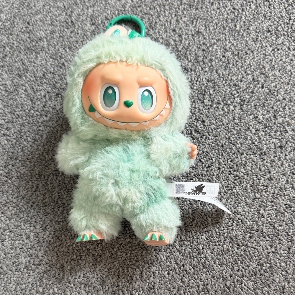 Pop Mart big into energy Green Furry Plush Toy